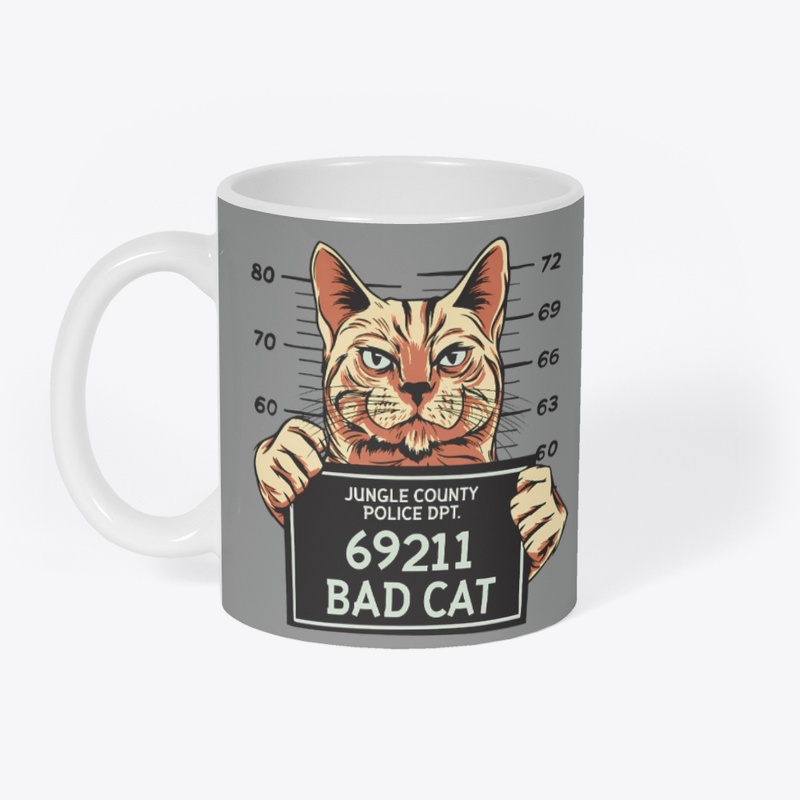 Funny Criminal Cat Mugshot
