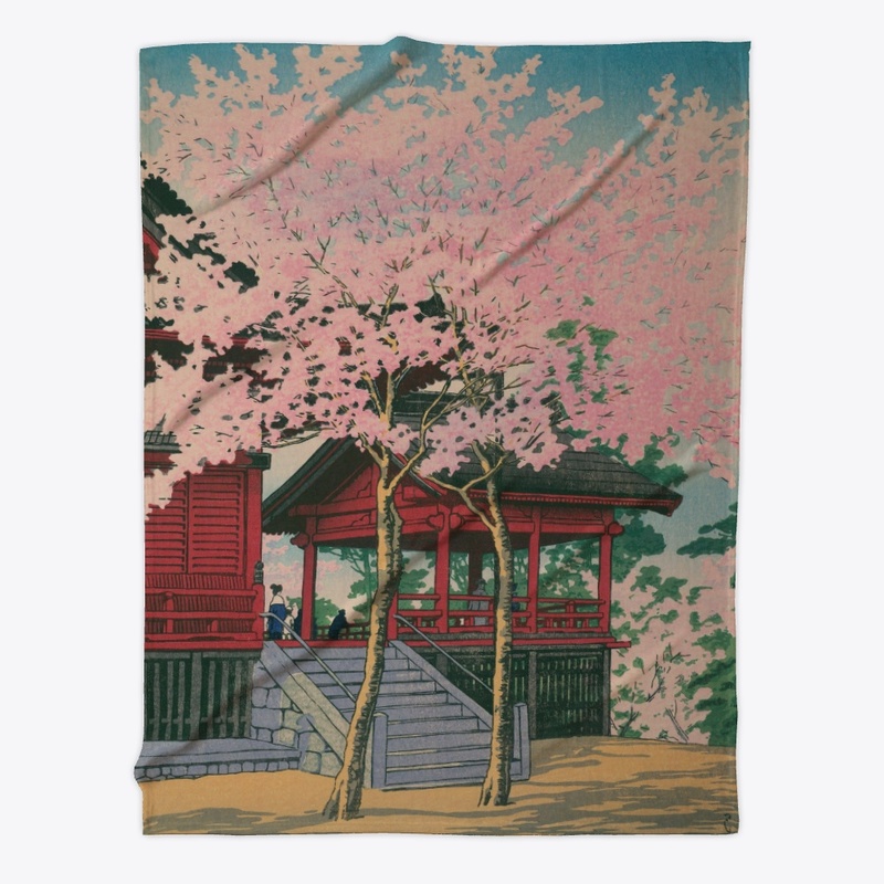 Ukiyoe "Kannon-do" by Hasui Kawase 