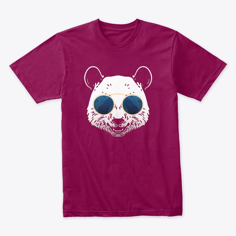 Cute Panda in Sunglasses (Colored+sg08)
