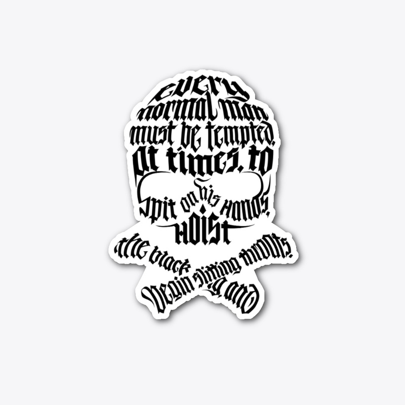 Skull Calligram