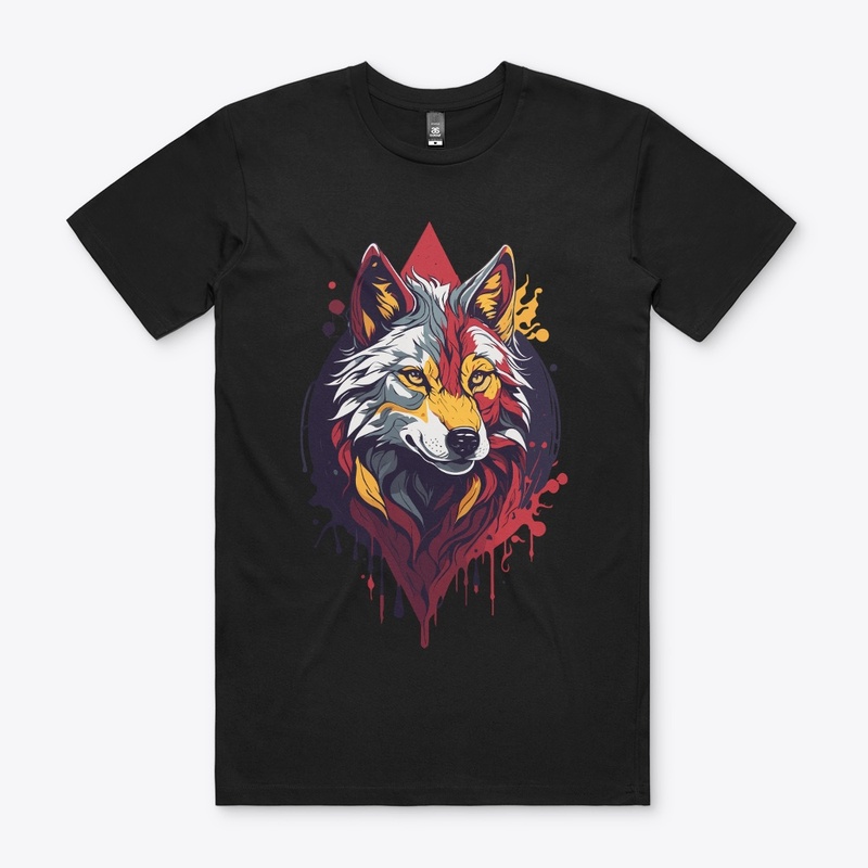 elegant flat face wolf