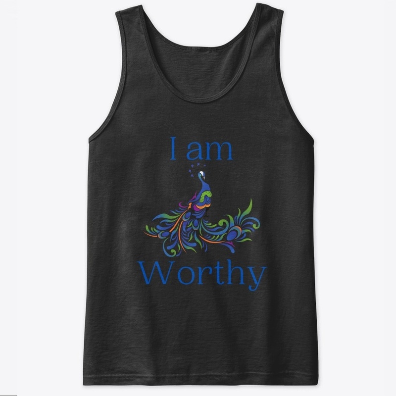 I Am Worthy Peacock Design 