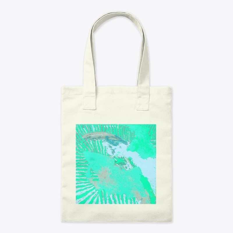 Aqua Mint Tides Abstract