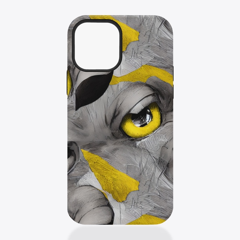 Black, Gray and Gold Abstract Design 