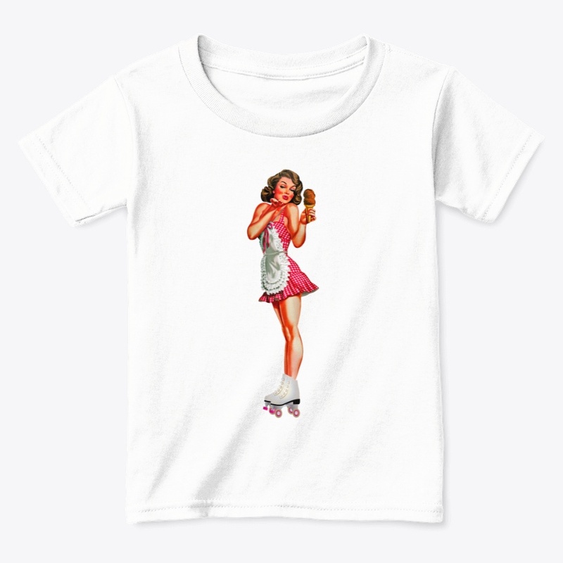 Girl with ice-cream top