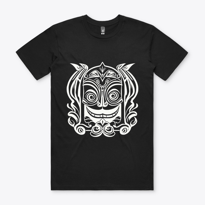 Smiling Face Tribal Design