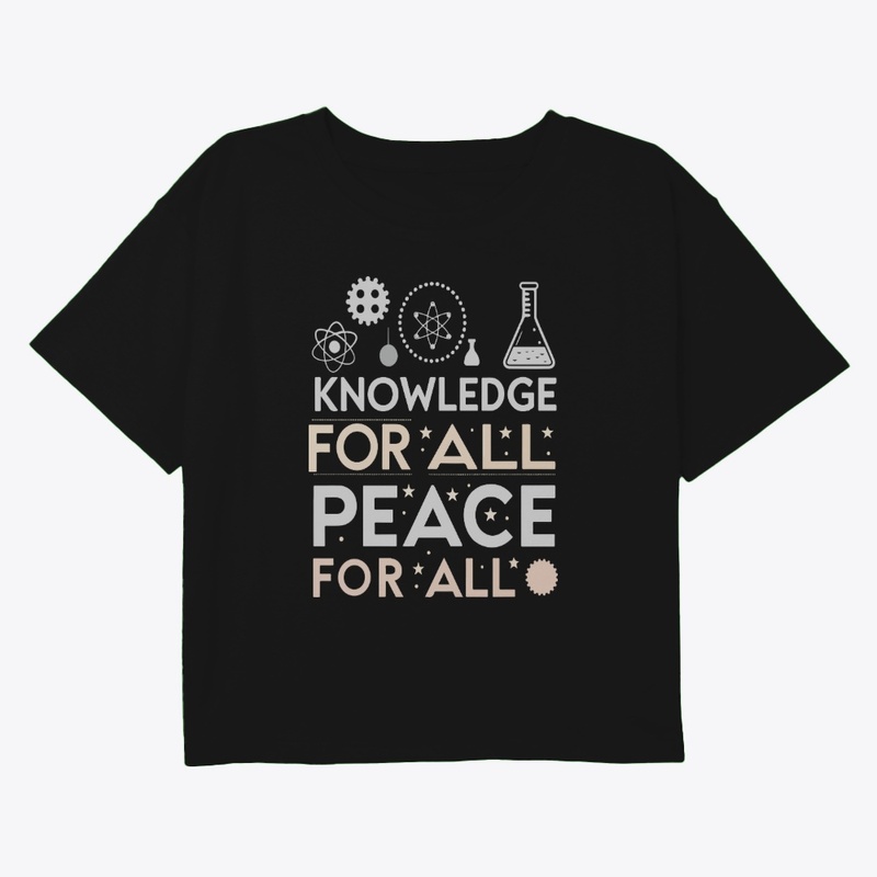 Knowledge for all Pace for all t-shirt