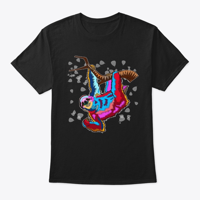 Pop-art Tree Hanging Sloth 