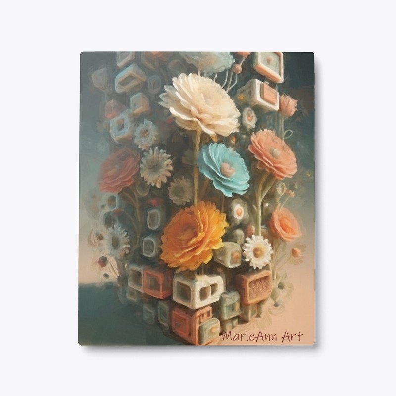 Boxed Flowers, art by MarieAnn