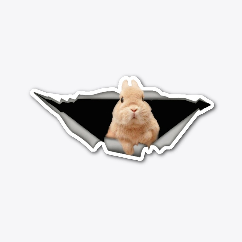  rabbit car decal