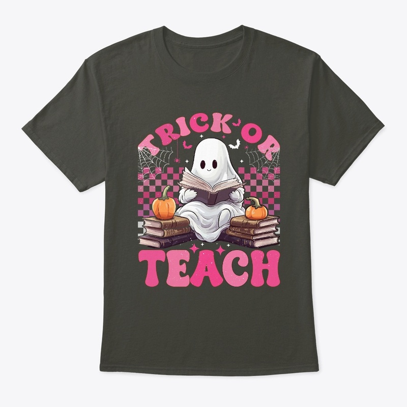 Trick or Teach Ghost Halloween Shirt