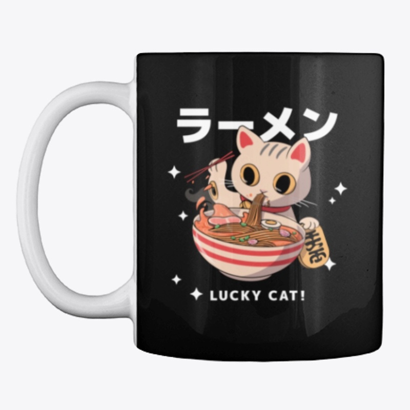 Ramen Lucky Cat Anime T-Shirt