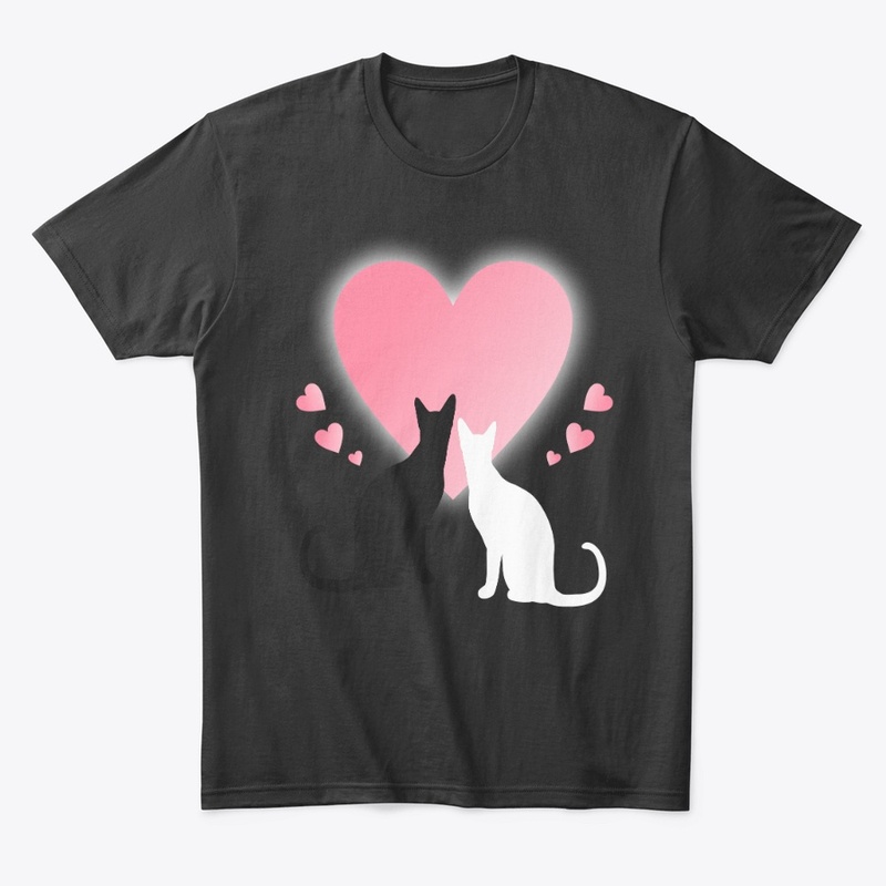 Cat Couple in Love