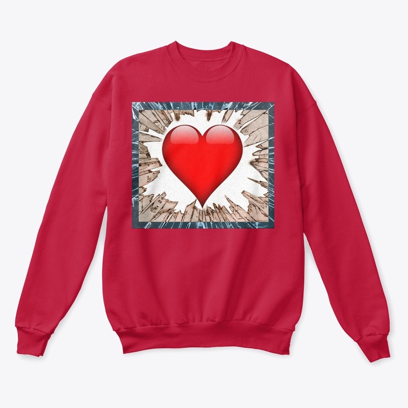 big heart red