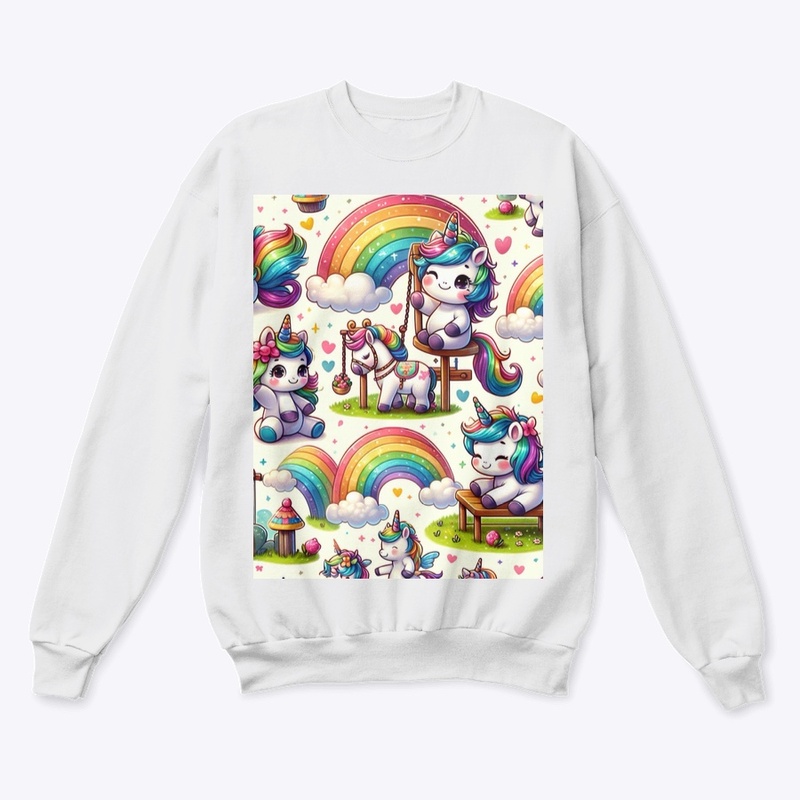 Unicorns Playing Outside