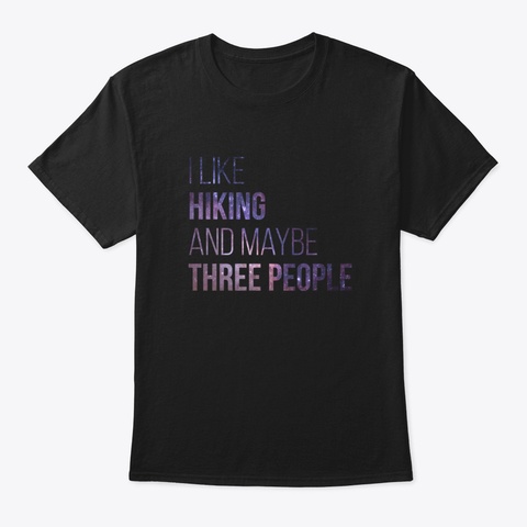 Hiking Bkqy1 Black T-Shirt Front