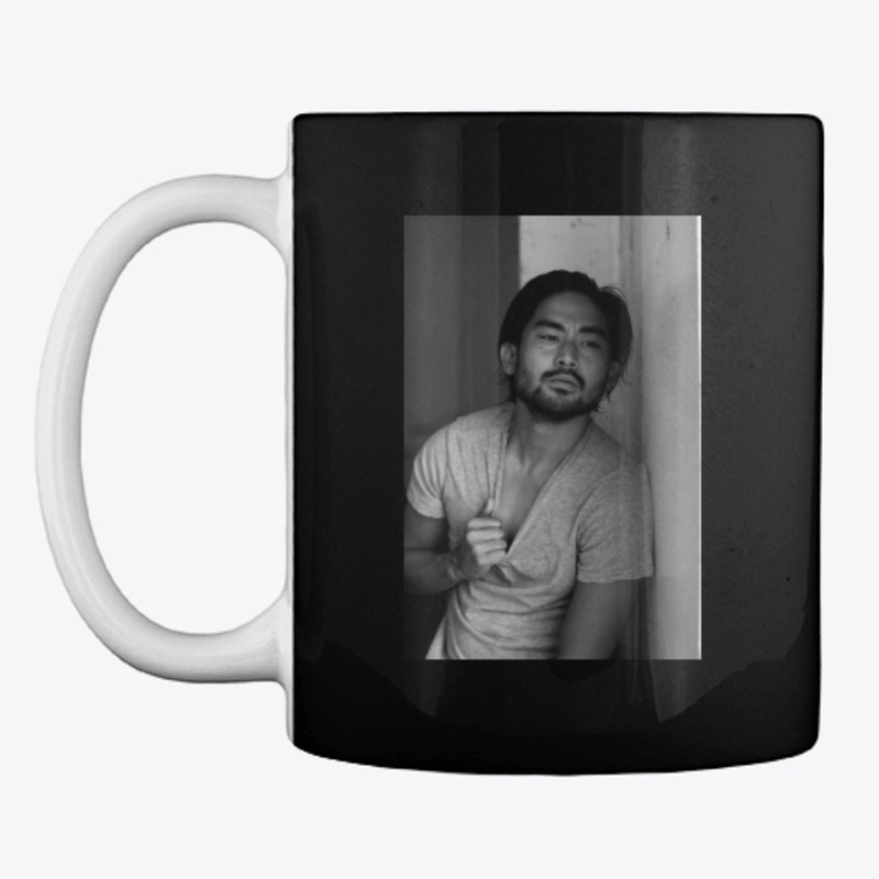 Hot Photo + Roles on Black Mug (2 sides)