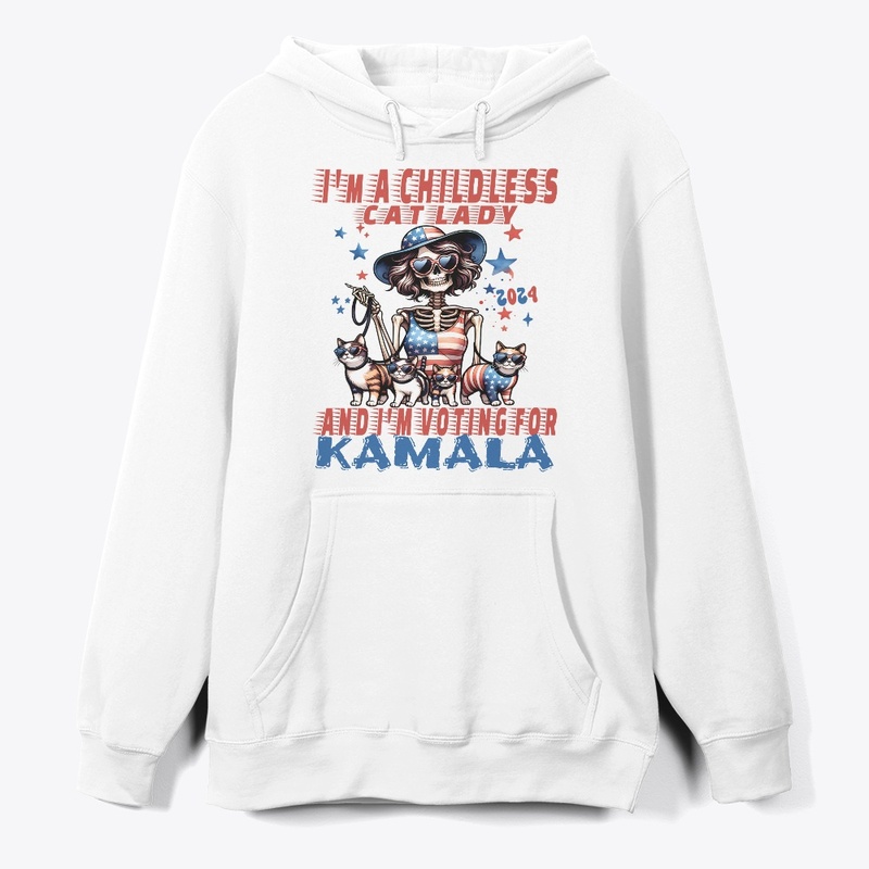CHILDLESS CAT LADY I M VOTING FOR KAMALA