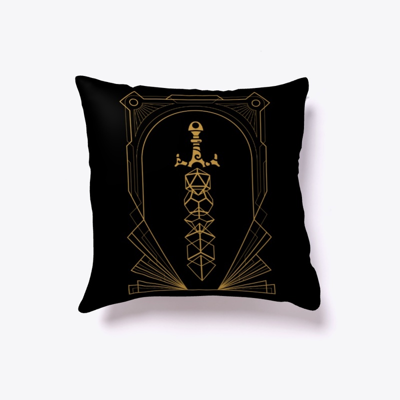 Framed Polyhedral Dice Sword