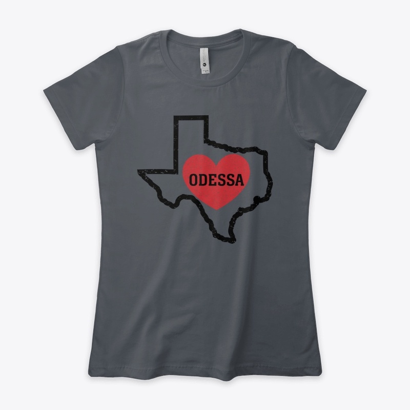 Odessa Texas Heart Shirt City State