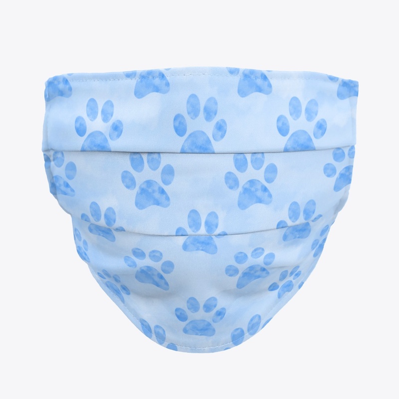 Blue Pawprint Mask (Plain)