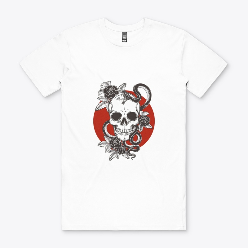 "The Skulls Graphic White T-Shirt"