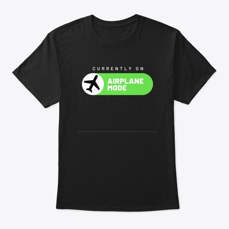 Airplane mode on Black Shirt