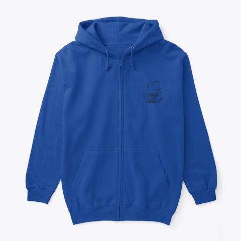 Drain Gang Merch Deep Royal T-Shirt Front