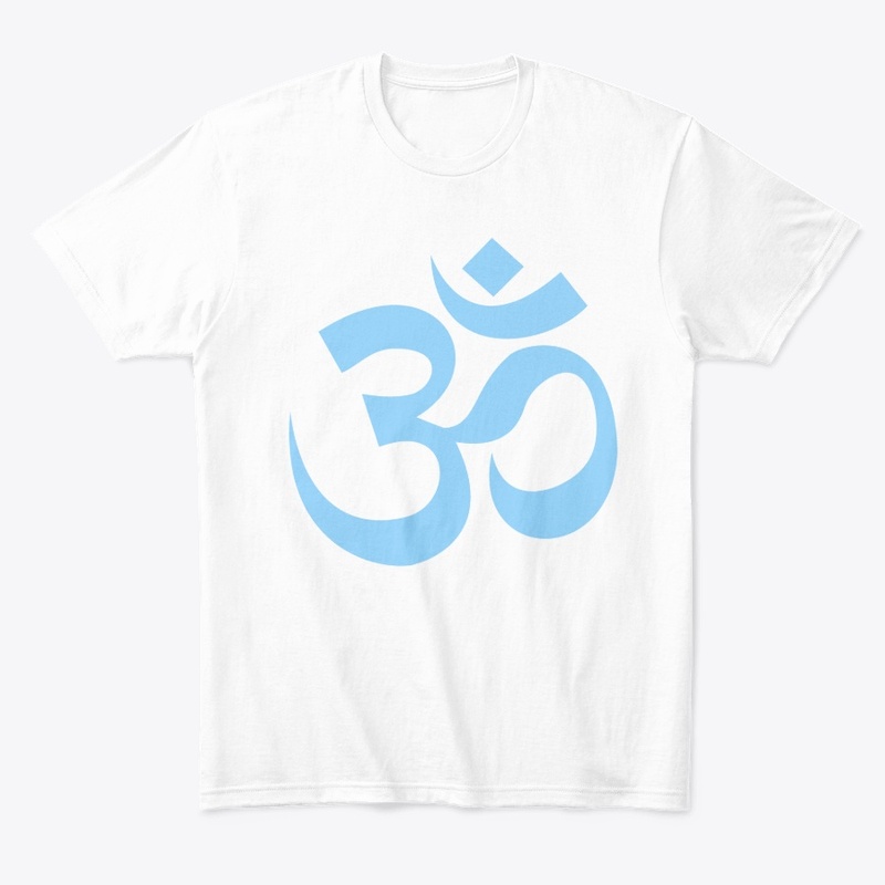 OM Aum Symbol Light Blue Men's T-Shirts