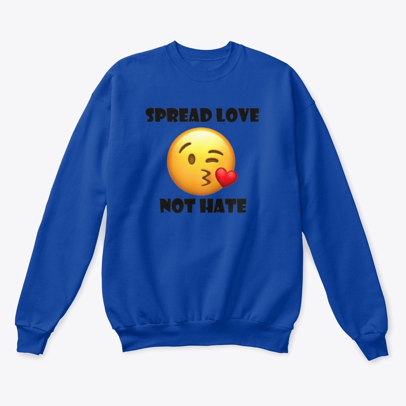 Spread Love Not Hate Blow Kiss Emoji 1