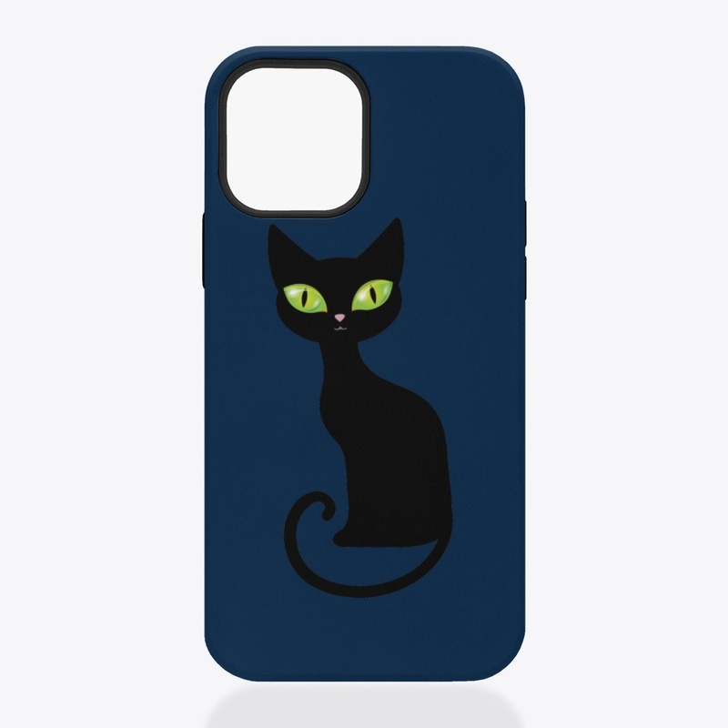 Black Cat with Green Eyes! Anime  eyes .