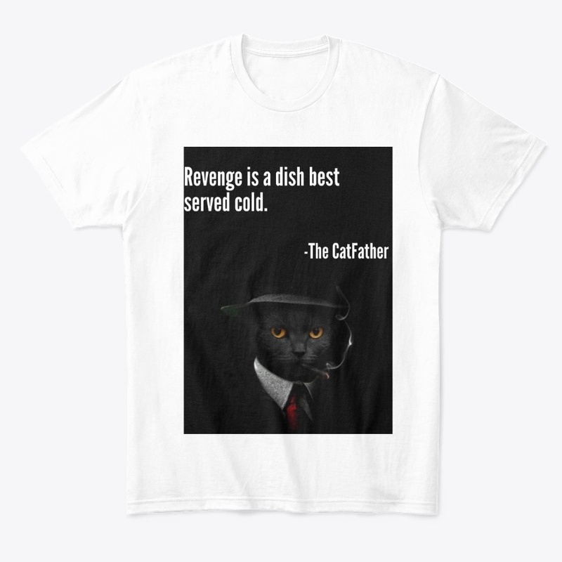 funny catfather cat tees