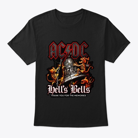 Acdc Black T-Shirt Front