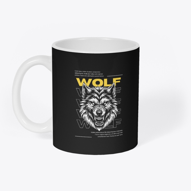 Wolf Classic Neck Comfortable Tshirt 