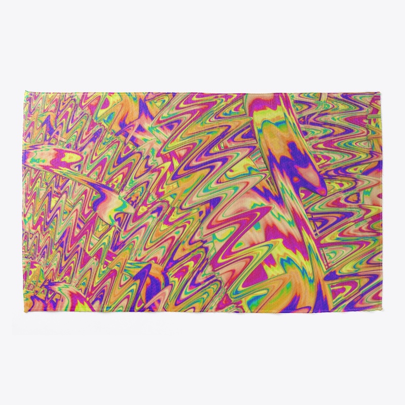 Psychedelic Colorful Neon Abstract Art