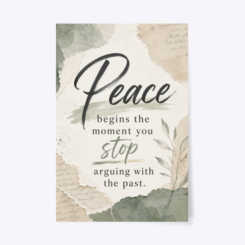 Stop Arguing With The Past Print