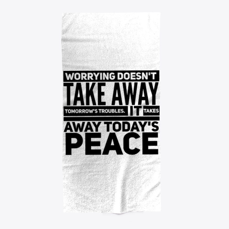 Worrying troubles peace black