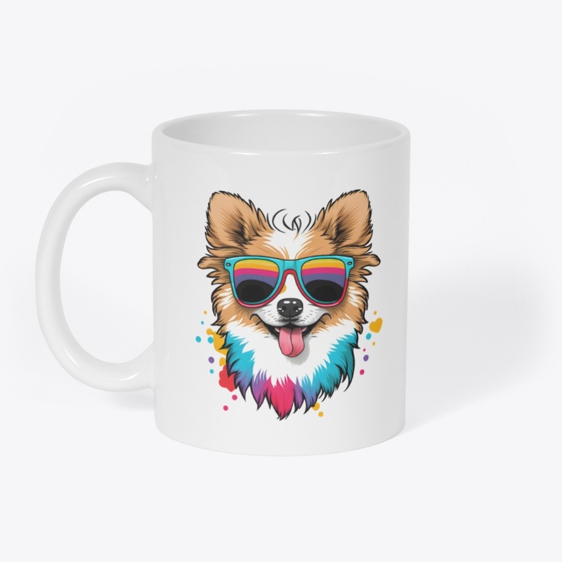 Illustrated dog design