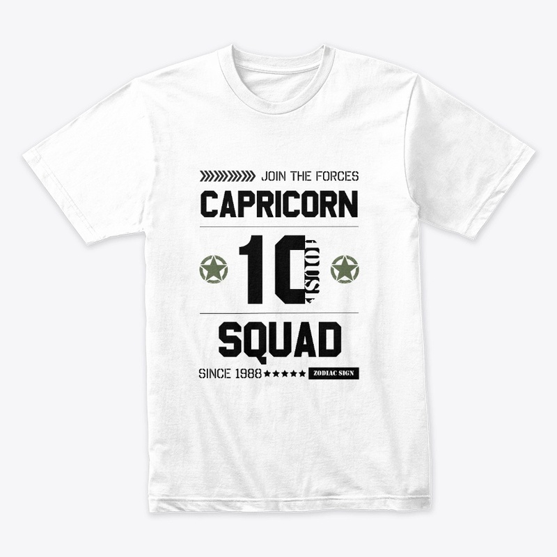 Zodiac Majesty Capricorn Squad Black