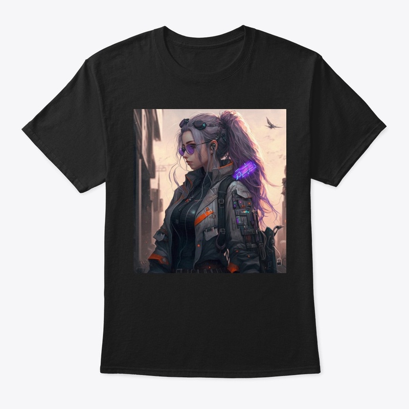 Anime cyberpunk girl