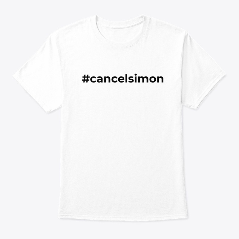 #cancelsimon - black on white
