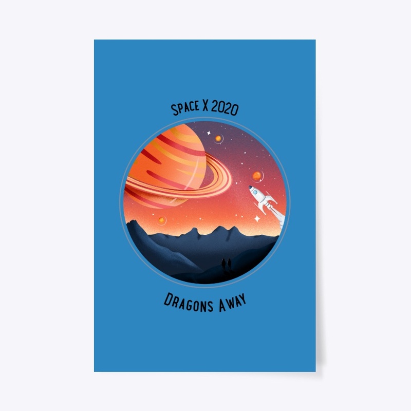 Space X Rocket to Saturn