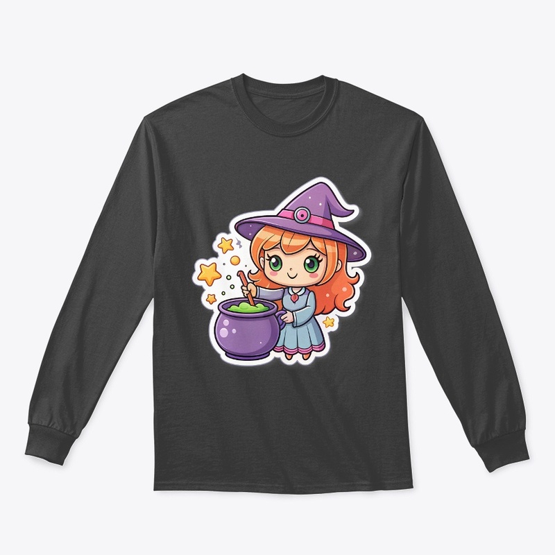 Halloween Girls Cute Witch MagicBrew Tee