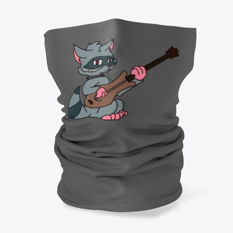 Raccoon With Guitar