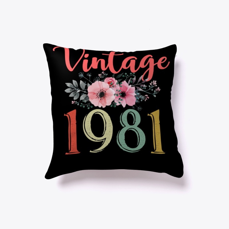 Vintage 1981 Floral 39th Birthday Gift