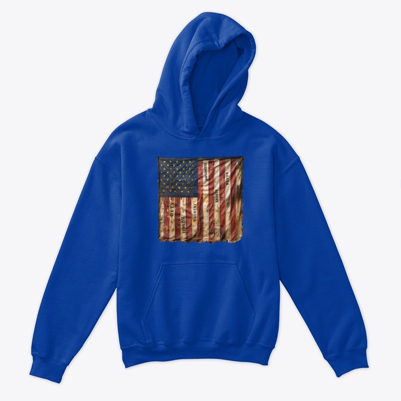 Duty Honor Country Flag - Kids Classic Pullover Hoodie - Kids Classic Pullover Hoodie - Kids Classic Pullover Hoodie - Kids Classic Pullover Hoodie