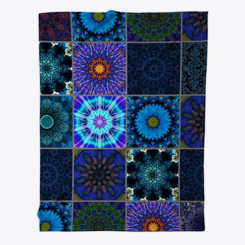 Blue Crazy Quilt Pattern