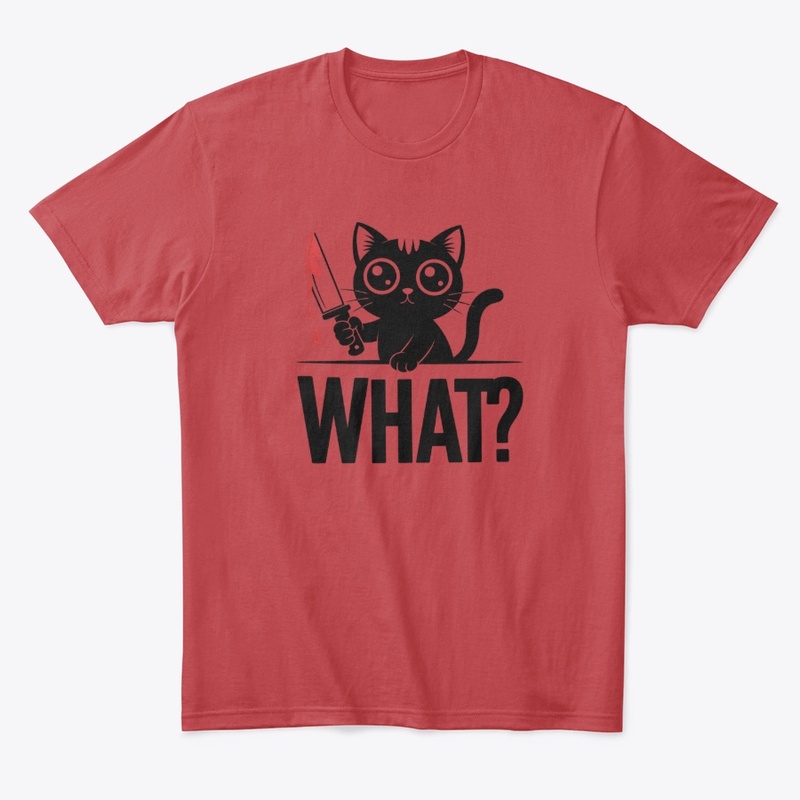 Funny Horror Cat What Graphic
