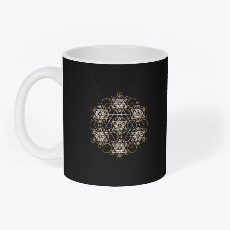  Metatron Cube Sacred Geometry T-Shirt