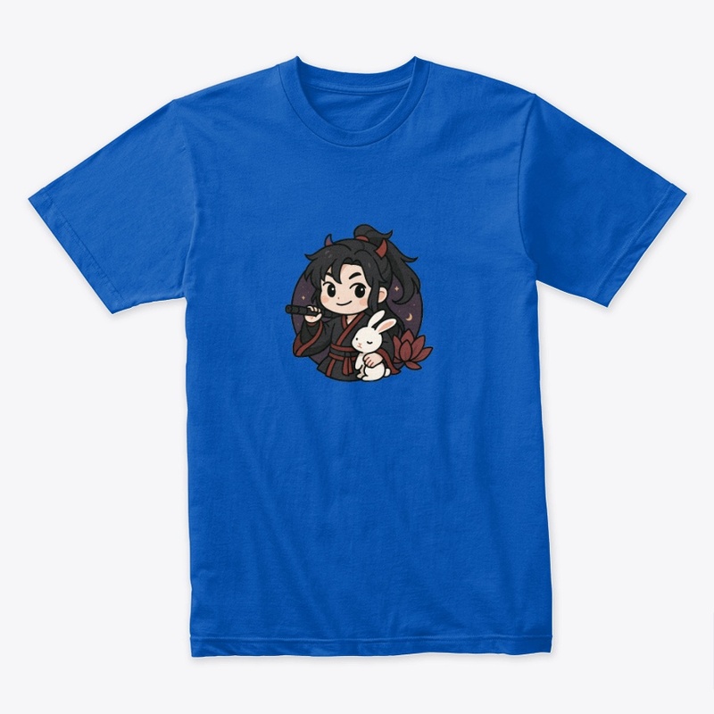 Wei Wuxian Chibi Art | Flute &amp; Bunny